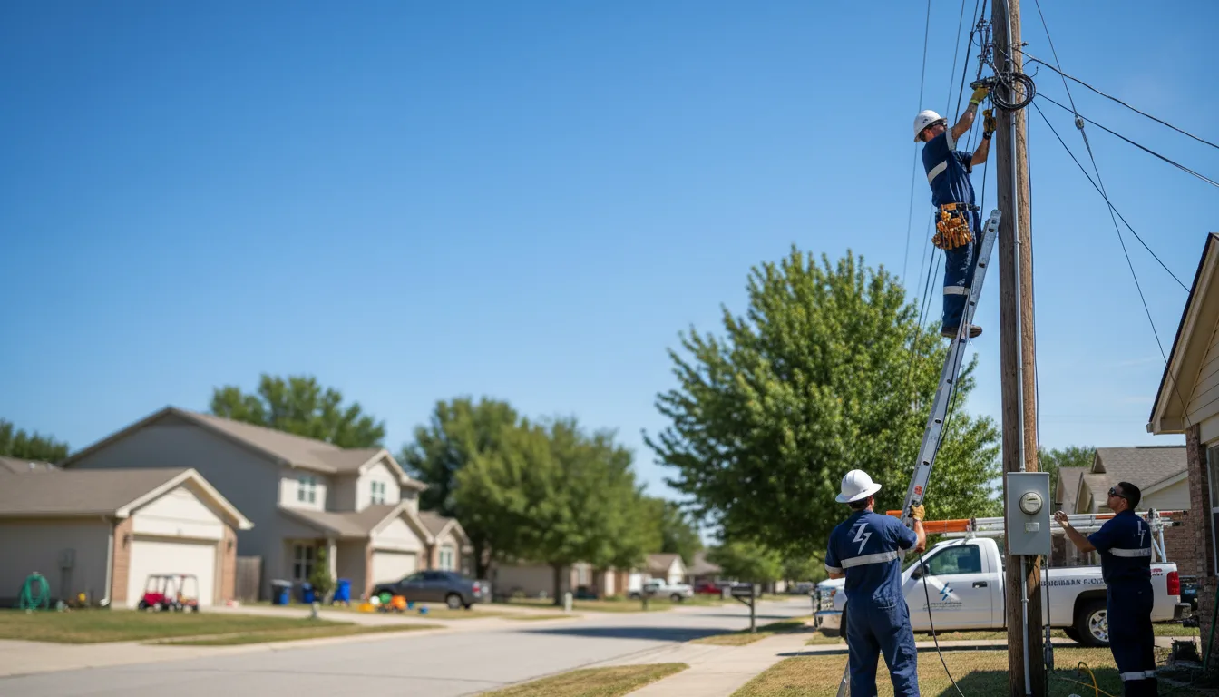 Residential electrician providing installation services in Potter, WI